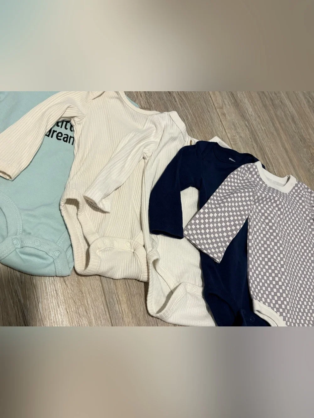 5 Long Sleeve One-Piece Onesies Gender Neutral